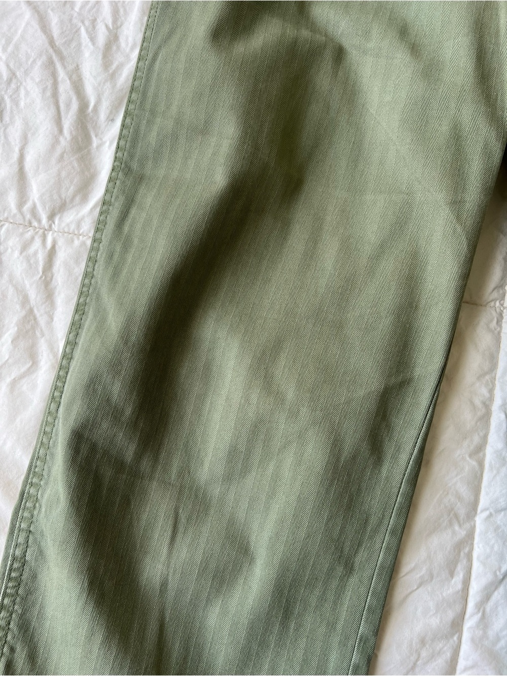 GAP Olive Green Wide Leg Pants 2P. - Picture 4 of 5